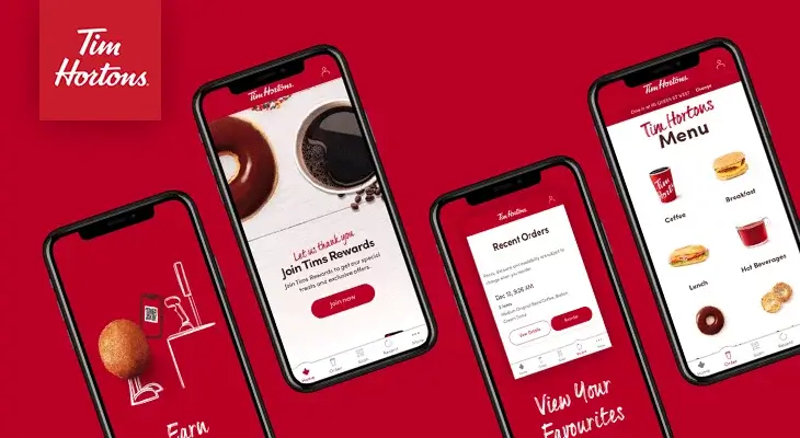 Tim Hortons App User Interface