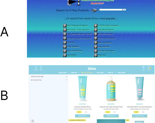 Image showing the comparison of design A with B.