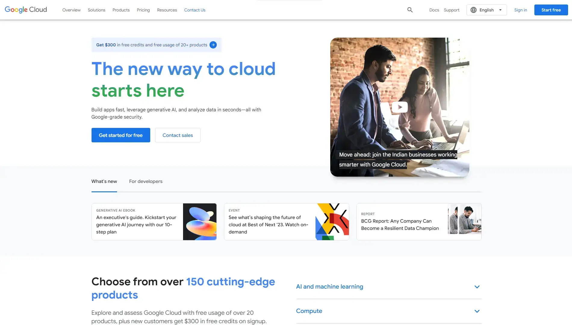 Google Cloud Platform website.