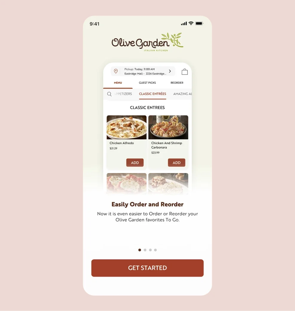 Oliver Garden App Screenshot Onboard Screen