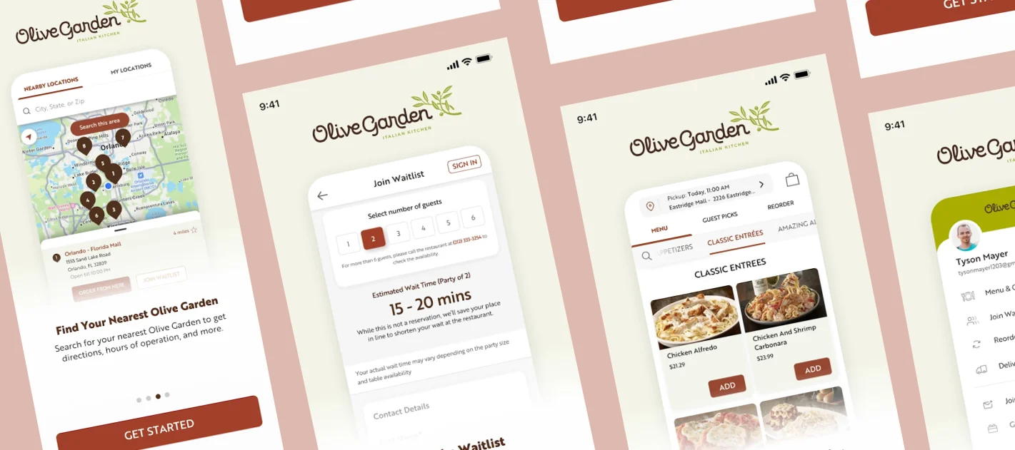Olive Garden App Banner
