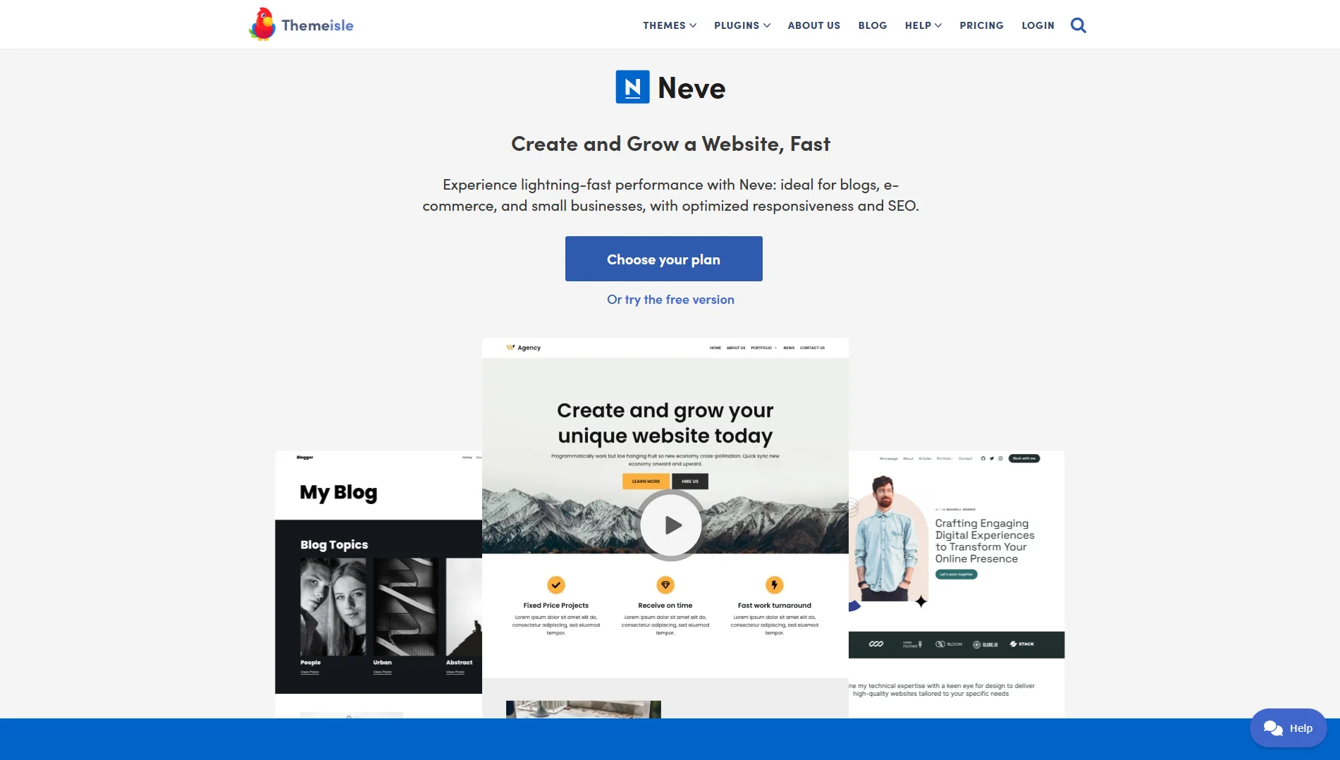 Neve WordPress theme by Themeisle