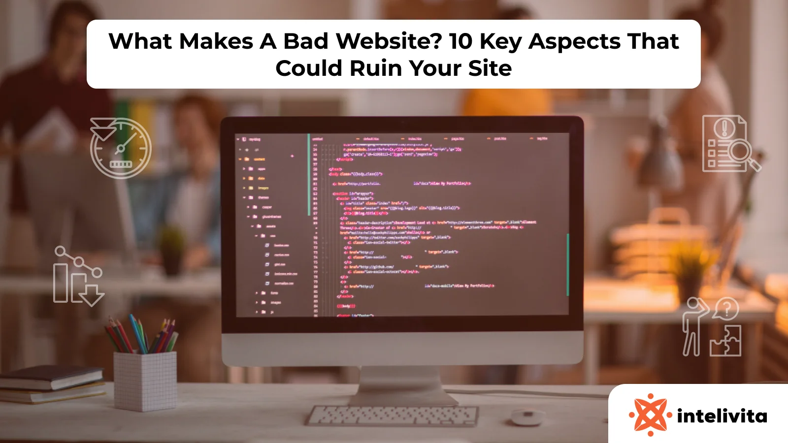 Bad website aspects affecting SEO, user experience, and performance