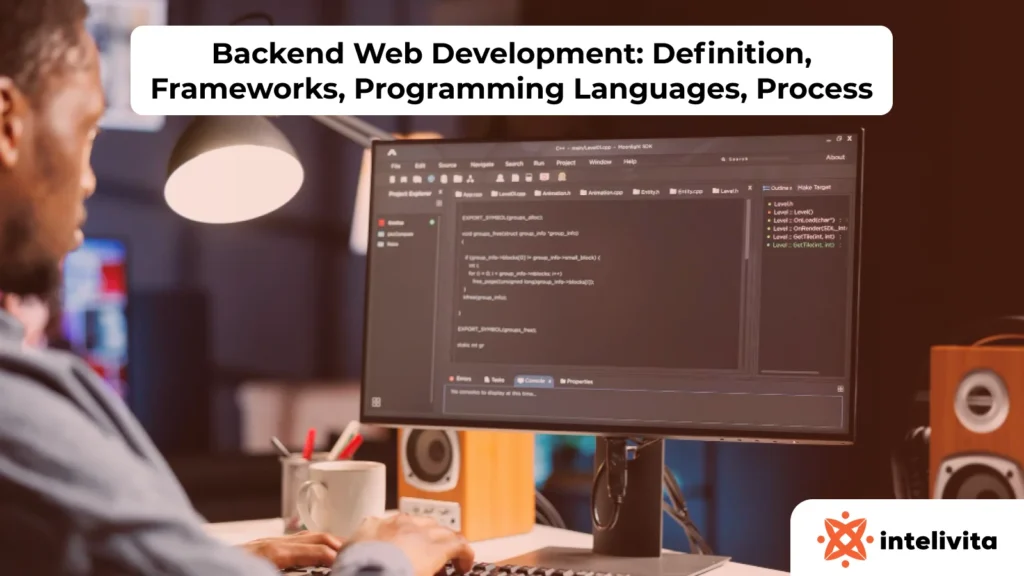 Backend web development overview including frameworks, server-side languages, and database-driven architecture